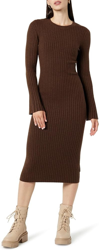 The Drop Women's Fernanda Bell Sleeve Ribbed Sweater Dress | Amazon (US)