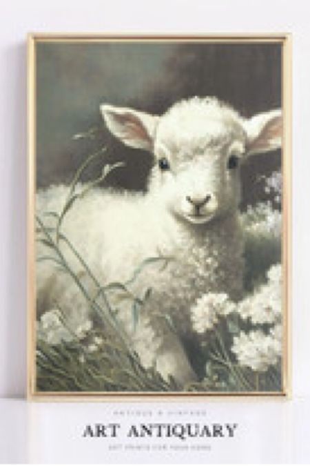 This super cute painting of a Spring Lamb, captured in all its innocence and charm, is the perfect addition for your Easter wall art decor! This charming antique artwork is a celebration of the arrival of spring, when new life and renewed hope fill the air. With its soft and fluffy wool, the lamb is the perfect symbol of this season of rebirth, and this painting captures its gentle nature perfectly. It's sure to delight anyone who loves animals, nature, or the joy of springtime.

Important note: This is a digital product, no physical item will be shipped. You are buying a 300 dpi high-resolution digital version of the original artwork. You will receive 5 JPG files available for instant download in the following print ratios: 

2:3 ratio for printing:
Inches: 4x6 | 6x9 | 8x12 | 10x15 | 12x18 | 16x24 | 20x30 | 24x36

3:4 ratio for printing:
Inches: 6x8 | 9x12 | 12x16 | 15x20 | 18x24 | 24x32

4:5 ratio for printing:
Inches: 4x5 | 8x10 | 12x15 | 16x20 | 20x25 | 24x30

5:7 & ISO (International Standard Size) for printing:
Inches: 5x7
ISO: A5 | A4 | A3 | A2 | A1 

11:14 for printing: 
Inches: 11x14

If you need a different ratio/size please feel free to contact me after the purchase for a free resize! If you have any other questions feel free to contact me, I will be happy to help!

#LTKSeasonal #LTKunder50 #LTKhome