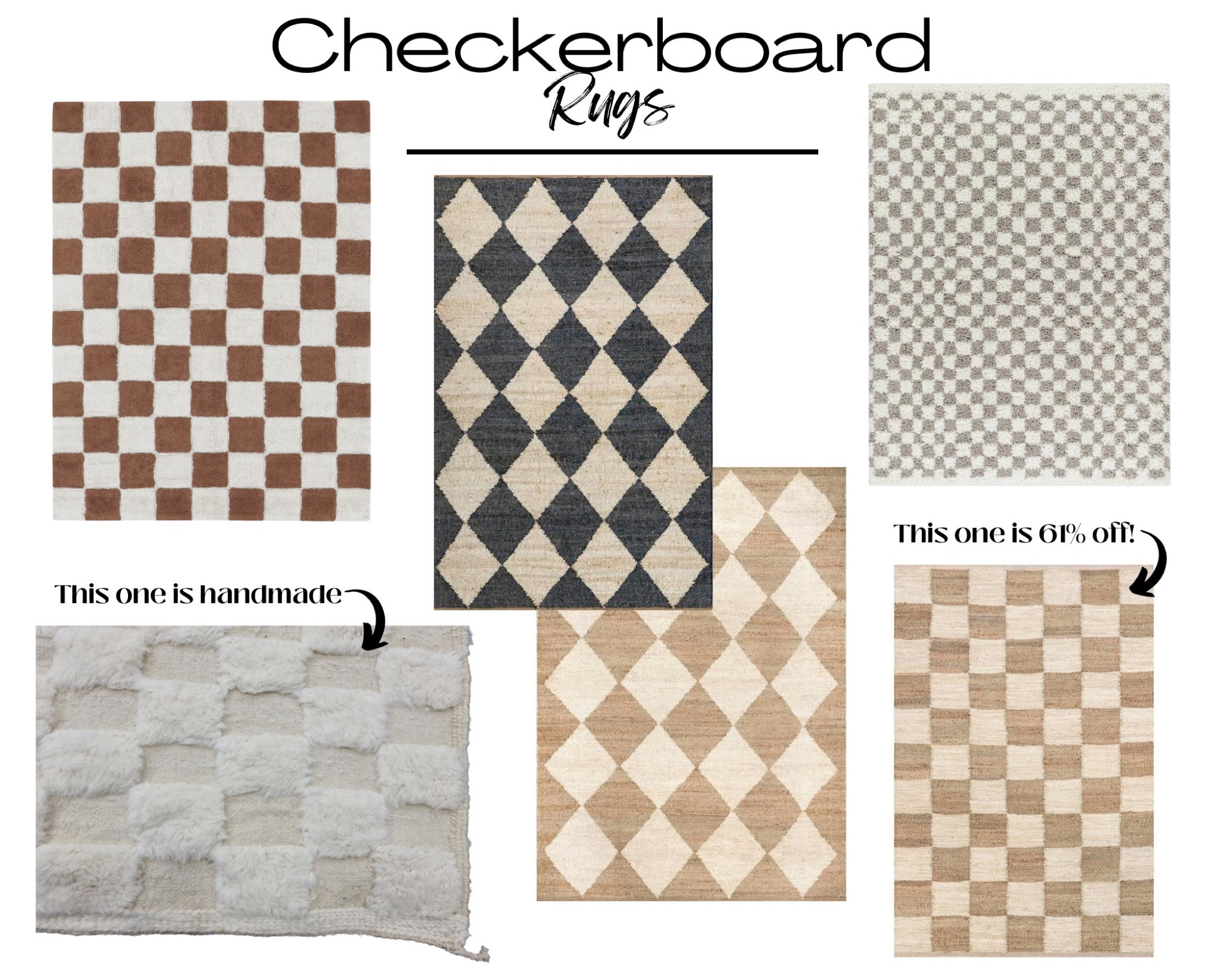 Step up your style game with our chic checkerboard rugs! Elevate your space with timeless elegance. #CheckerboardChic #LTKHomeDecor