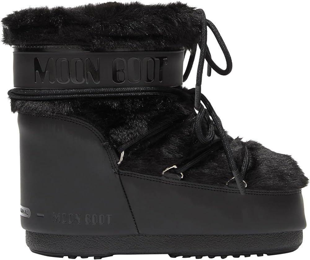 Amazon.com: Moon Boot, Icon Low Faux Fur Unisex Boots, 36/38, Black : Luxury Stores | Amazon (US)