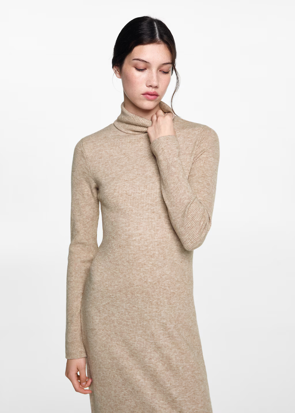 Turtle neck dress - Teen | MANGO USA | MANGO (US)