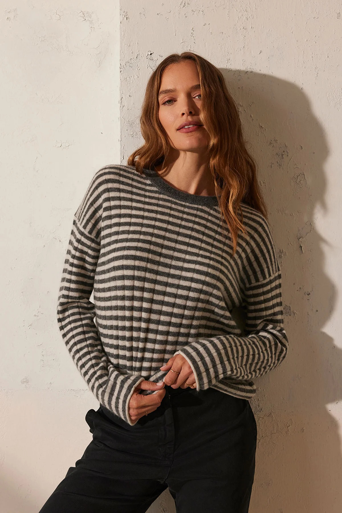 MONICA CASHMERE CREW NECK SWEATER | Velvet by Graham & Spencer