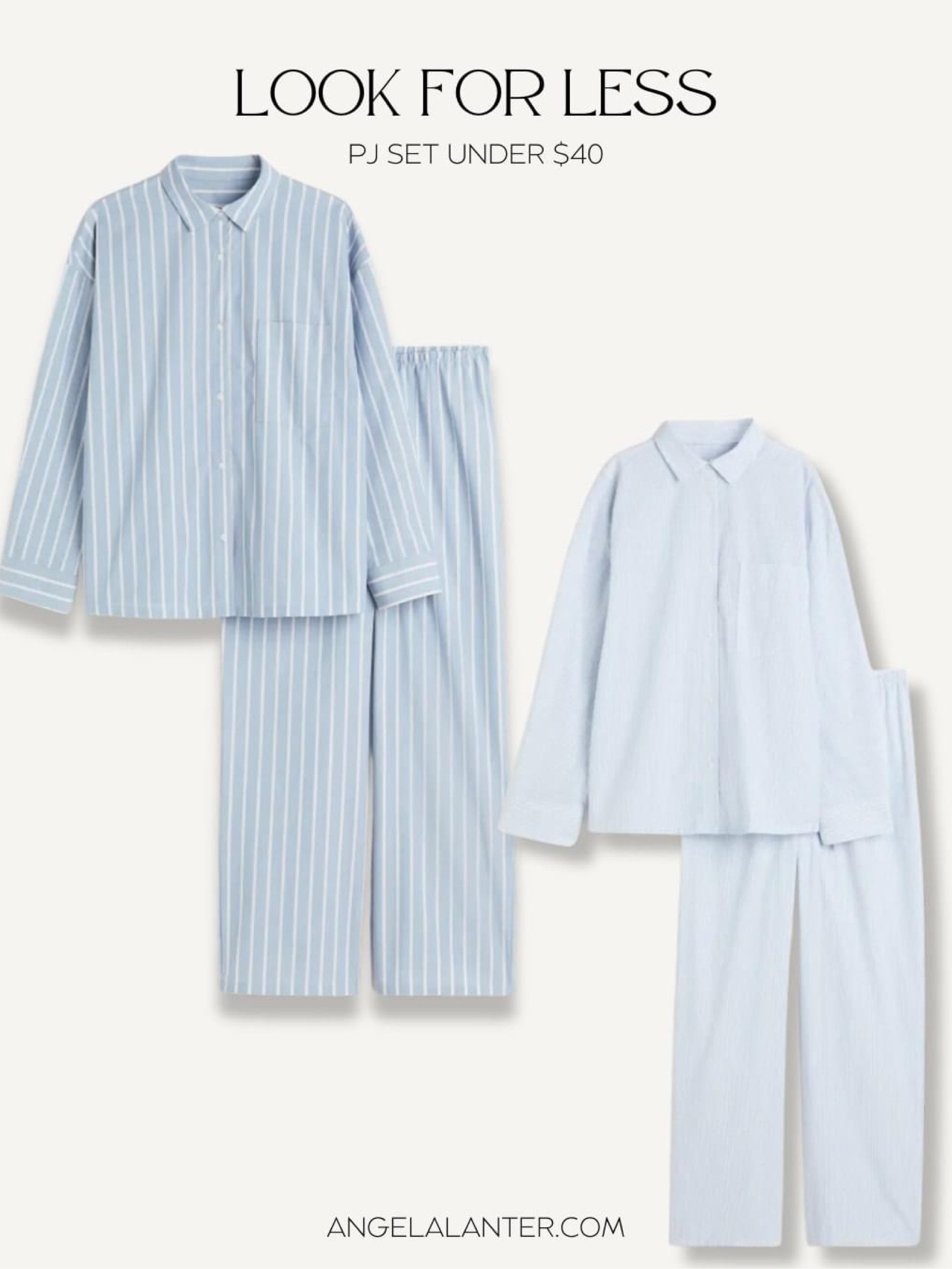 Cutest lightweight pj set is perfect for fall. Striped blue and white pajamas are under $40!

#LTKSeasonal #LTKFind #LTKunder50