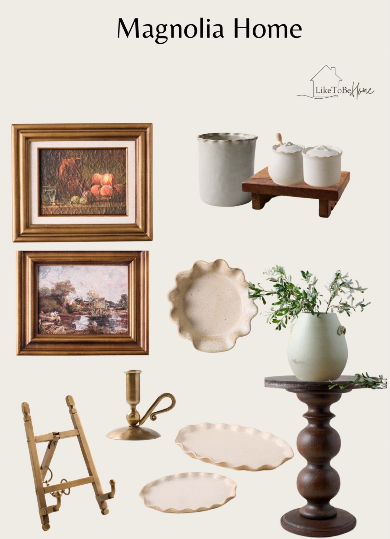 Classic charm meets modern farmhouse—warm tones, vintage accents, and timeless pieces from Magnolia Home.


Magnolia Home decor, vintage-inspired home, farmhouse styling, neutral home accents, antique gold frames, rustic kitchen decor, cottagecore aesthetic, ceramic homeware, timeless interior design, cozy home inspiration