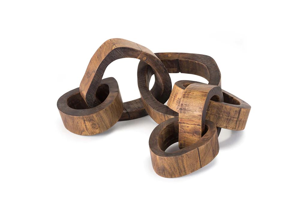 WOODEN LINKS CENTERPIECE | Alice Lane Home Collection