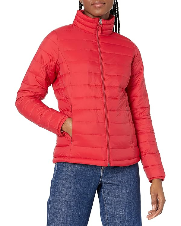 Amazon Essentials Women's Lightweight Long-Sleeve Water-Resistant Packable Puffer Jacket (Availab... | Amazon (US)