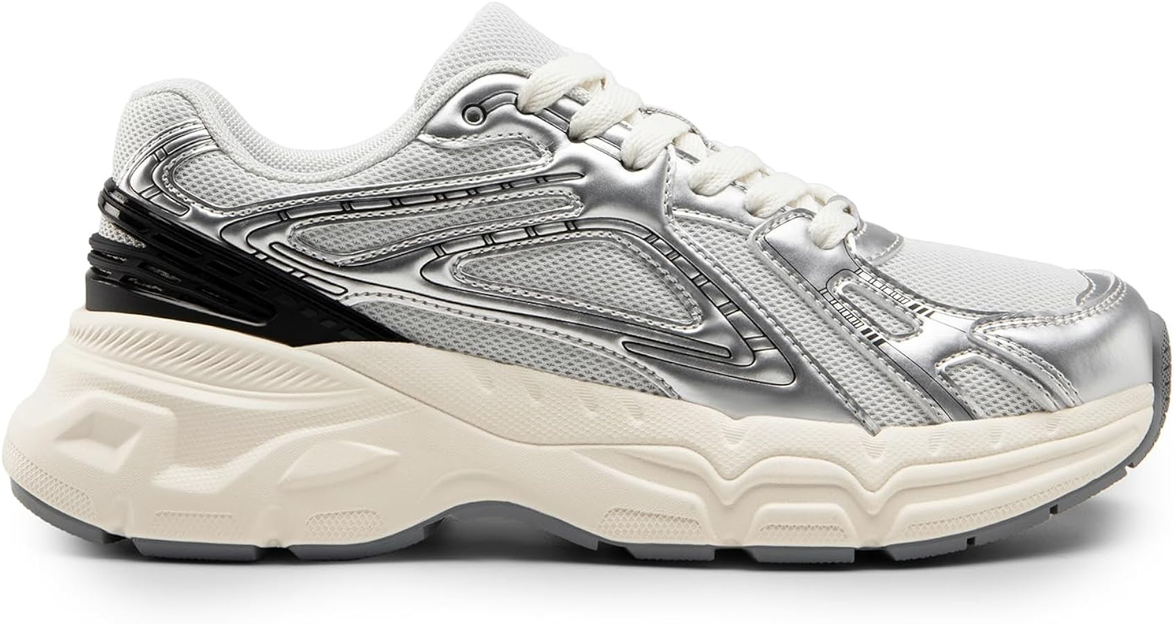 DREAM PAIRS Women's Platform Chunky Liv Fashion Sneakers Walking Lace-Up Comfortable Y2K-Style Sn... | Amazon (US)