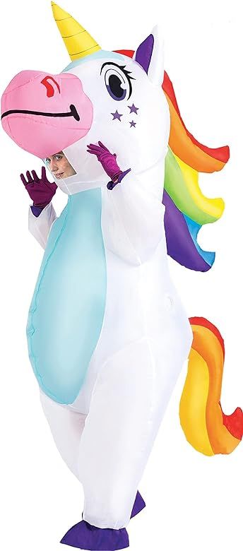 Spooktacular Creations Inflatable Costume Full Body Unicorn Air Blow-up Deluxe Halloween Costume - A | Amazon (US)