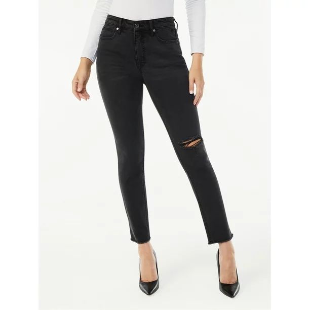 Sofia Jeans by Sofia Vergara Women's Adora High Rise Curvy Girlfriend Jeans | Walmart (US)