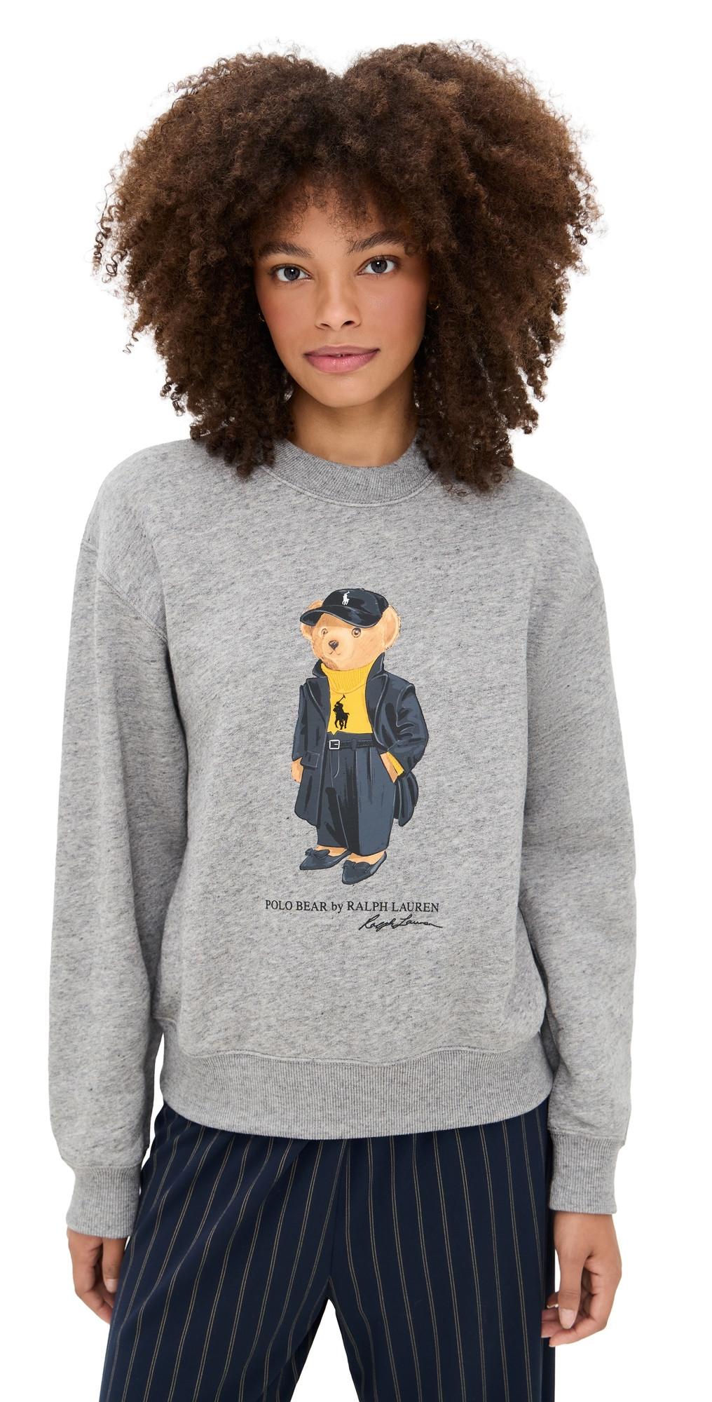 Polo Ralph Lauren Arctic Fleece Knit Long Sleeve Crewneck Dark Vintage Heather XL | Shopbop