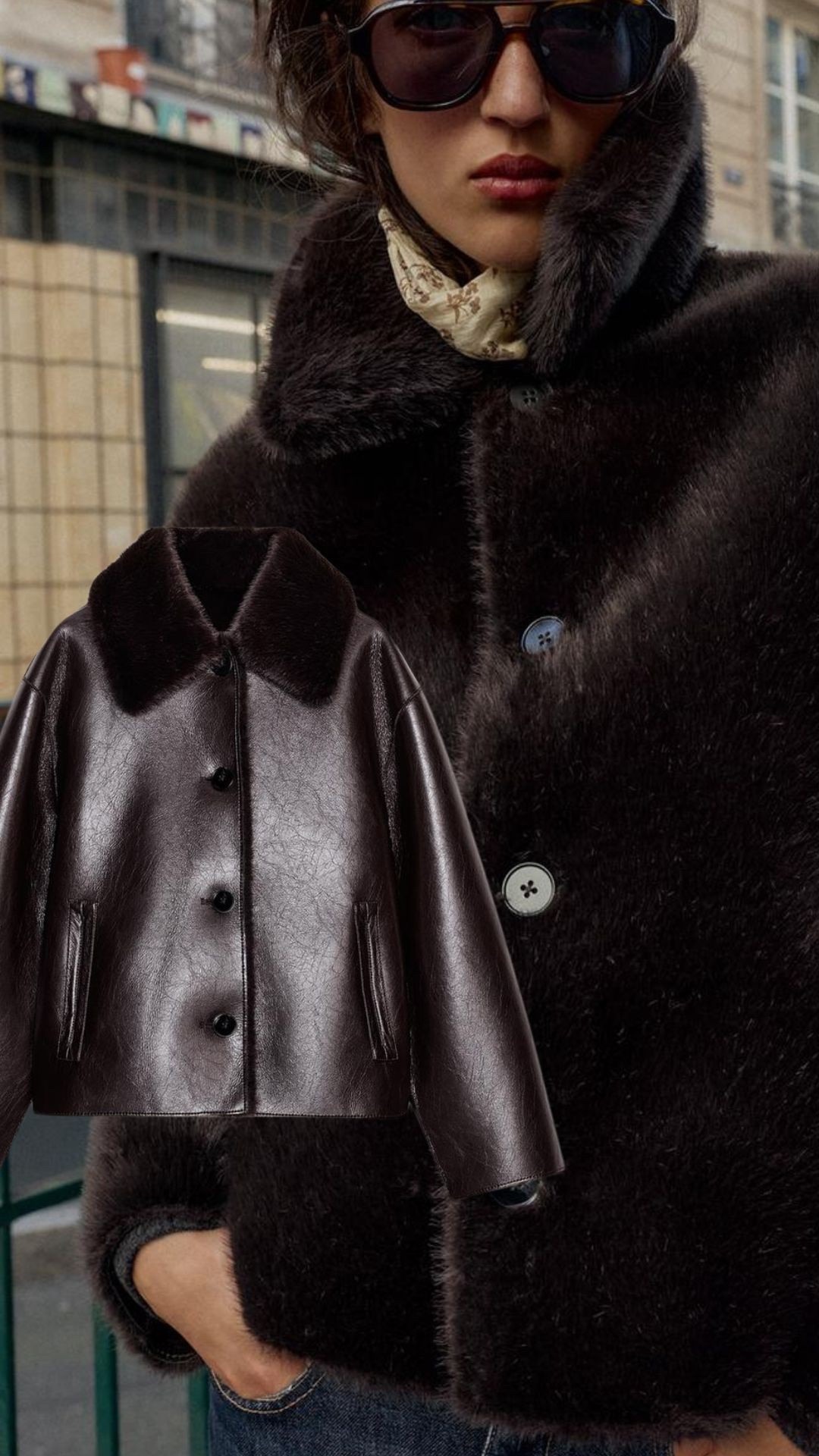 Reversible leather faux fur jacket / Zara finds / Zara finds under $200 / winter jackets / fall jackets

#LTKFindsUnder50 #LTKHoliday #LTKFindsUnder100