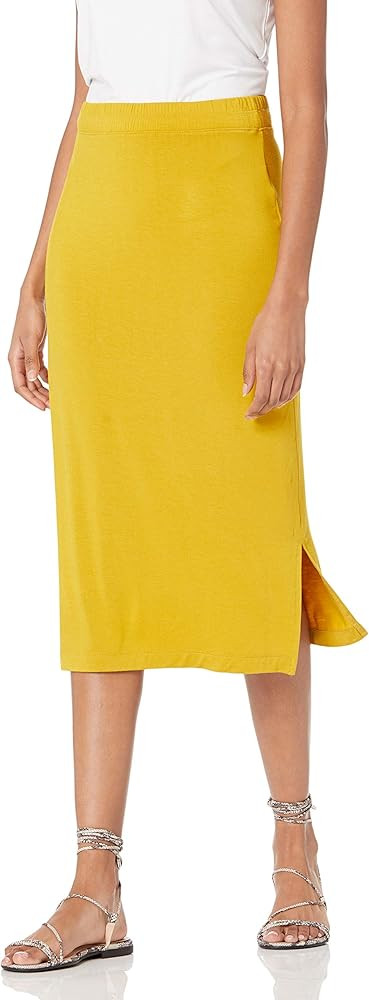 Amazon Essentials Women's Pull-On Knit Midi Skirt (Available in Plus Size) | Amazon (US)