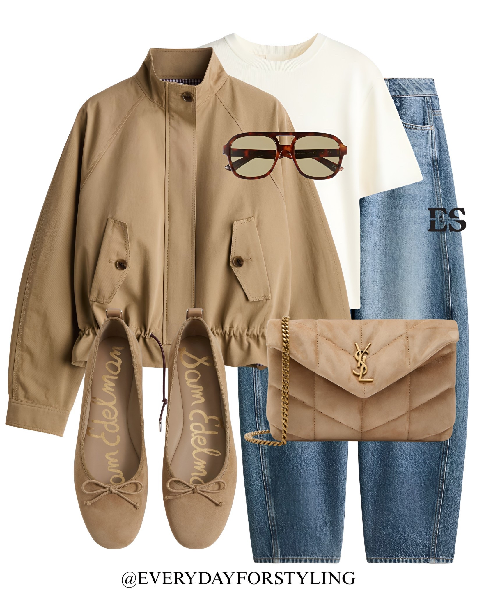 This is the outfit you wear when you want to look put together but pretend you didn’t try 😌
Harrington jacket over a white tee, light wash straight jeans, Sam Edelman ballet flats + that YSL Loulou bag in caramel — effortless doesn’t cover it 🤎

spring outfits 2026 | spring outfit ideas | what to wear this spring | spring fashion women | elevated casual outfits | spring capsule wardrobe | chic spring looks | brown outfit aesthetic | neutral outfit ideas | smart casual women | spring workwear outfits | effortless style women | minimalist spring fashion | spring outfit inspo | how to style blazer women

#LTKootd #LTKTravel #LTKSaleAlert