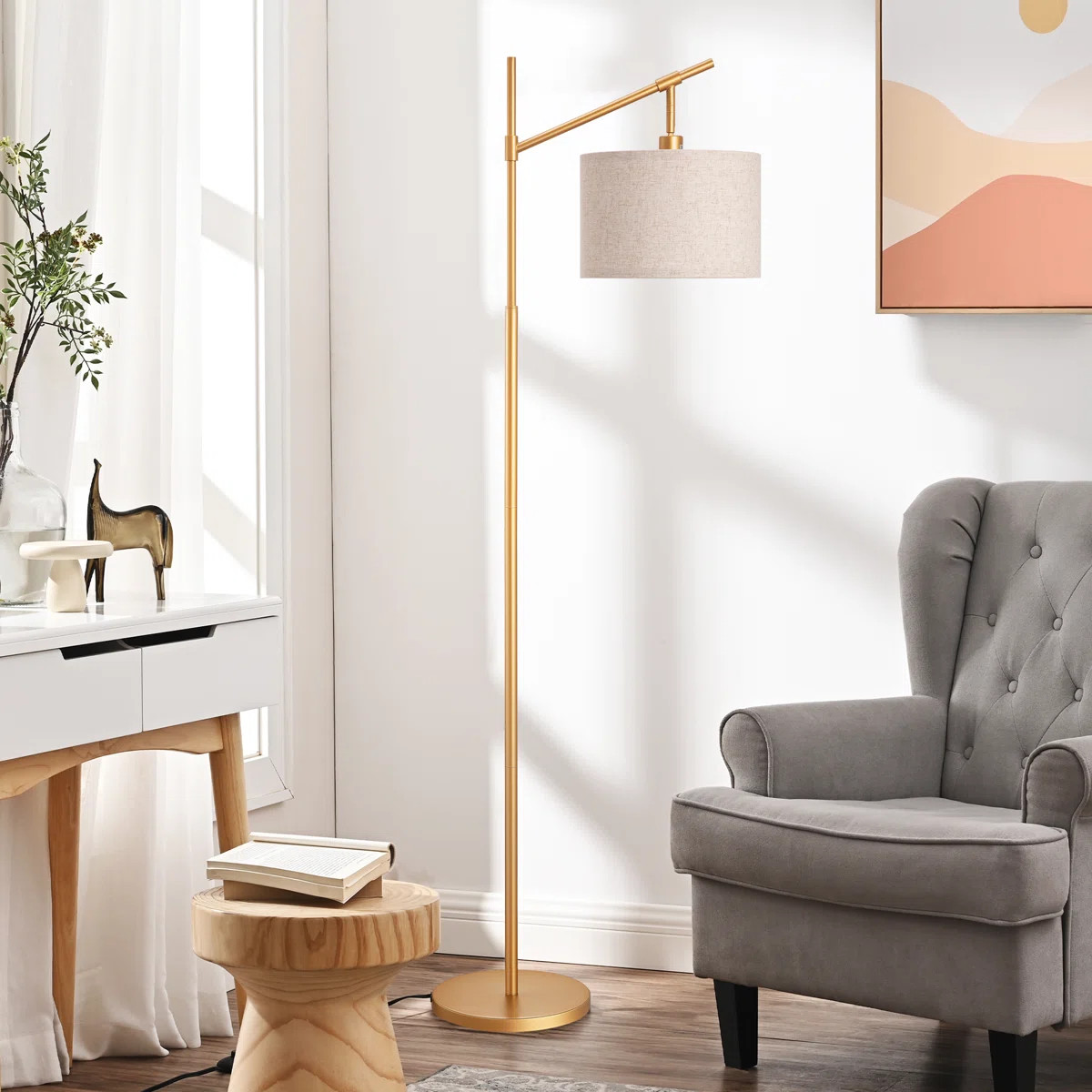 Wade Logan® Banty 63.8'' Arched/Arc Floor Lamp & Reviews | Wayfair | Wayfair North America