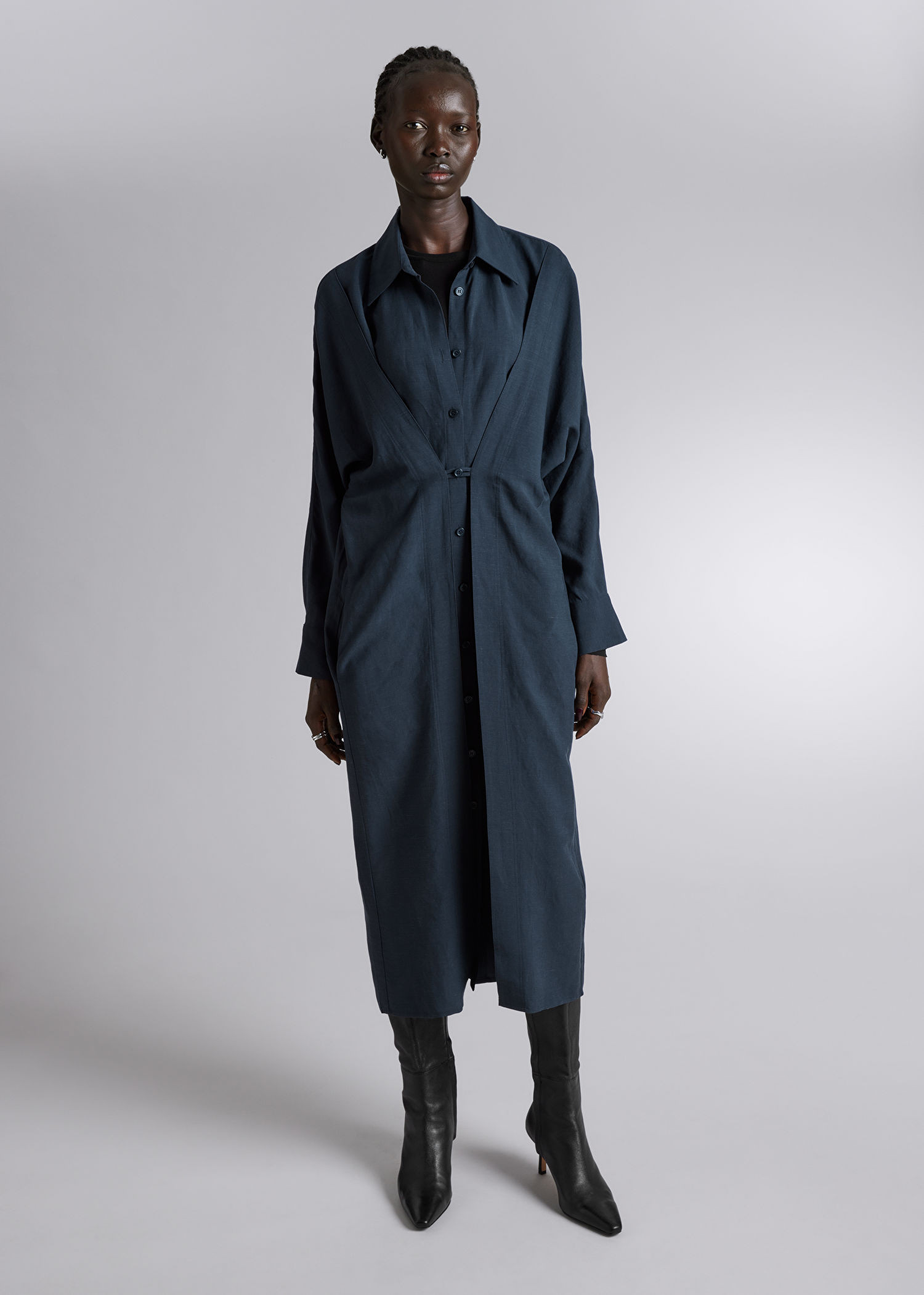 Adjustable Shirt Midi Dress | & Other Stories US