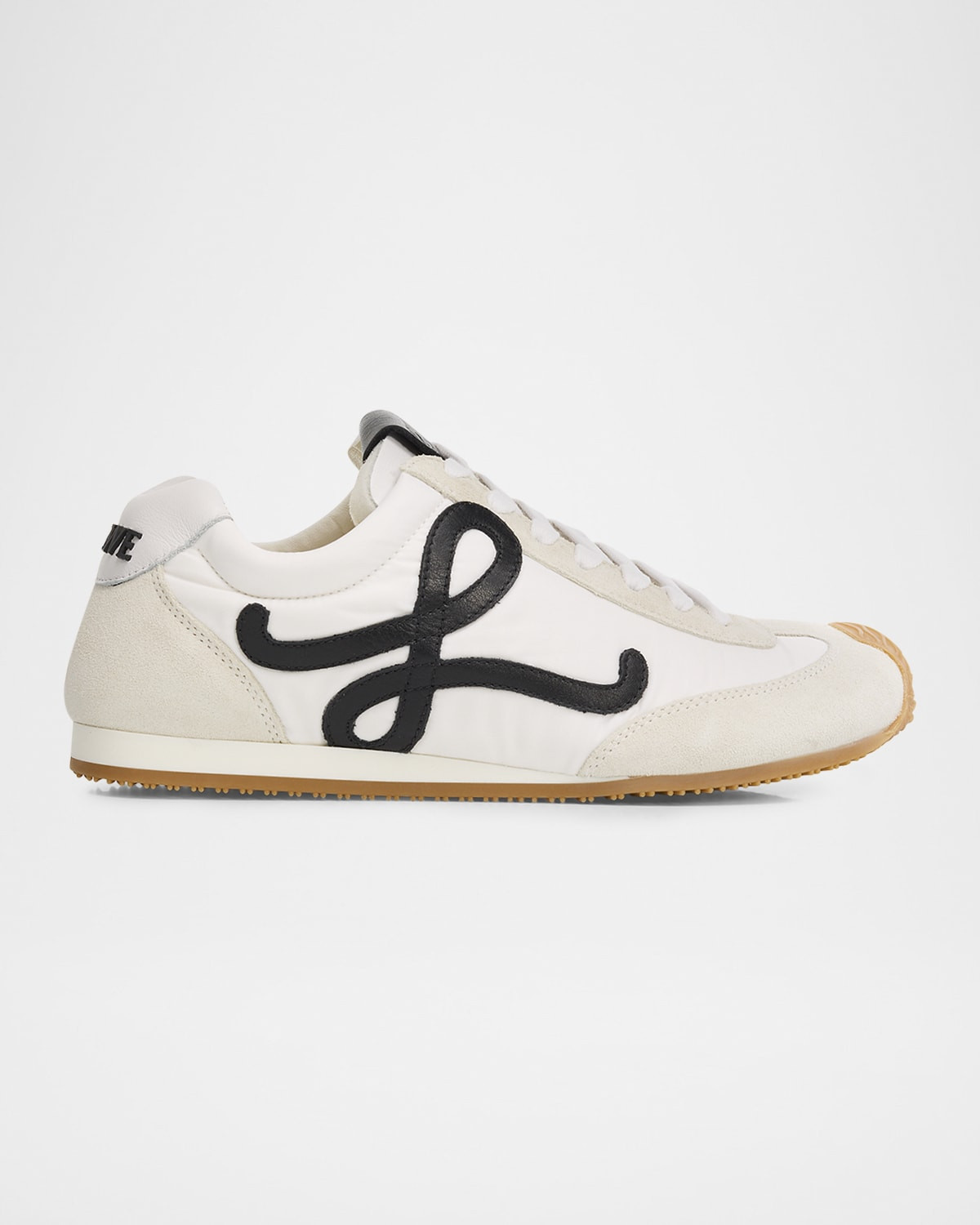 Ballet Runner 2.0 Nylon and Calfskin Low-Top Sneakers | Neiman Marcus