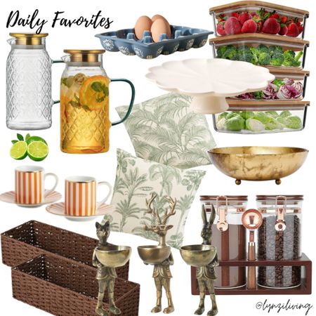 Daily Favorites

Home Decor, home styling, kitchen organization, pretty pitchers, pitcher with lid, orange espresso cups, coffee cups, dark brown basket, woven basket, storage basket, animal bowls, quirky home decor, tropical pillow covers, summer pillow covers, green pillow covers, scalloped cake stand, blue egg dish, egg rack, bamboo lidded food storage, wooden food storage, good pedestal bowl, coffee storage, coffee bean storage, Amazon favorites, Amazon home, Amazon kitchen, blue egg crate, green egg crate, floral egg crate 

#LTKhome #LTKfindsunder50 #LTKfindsunder100