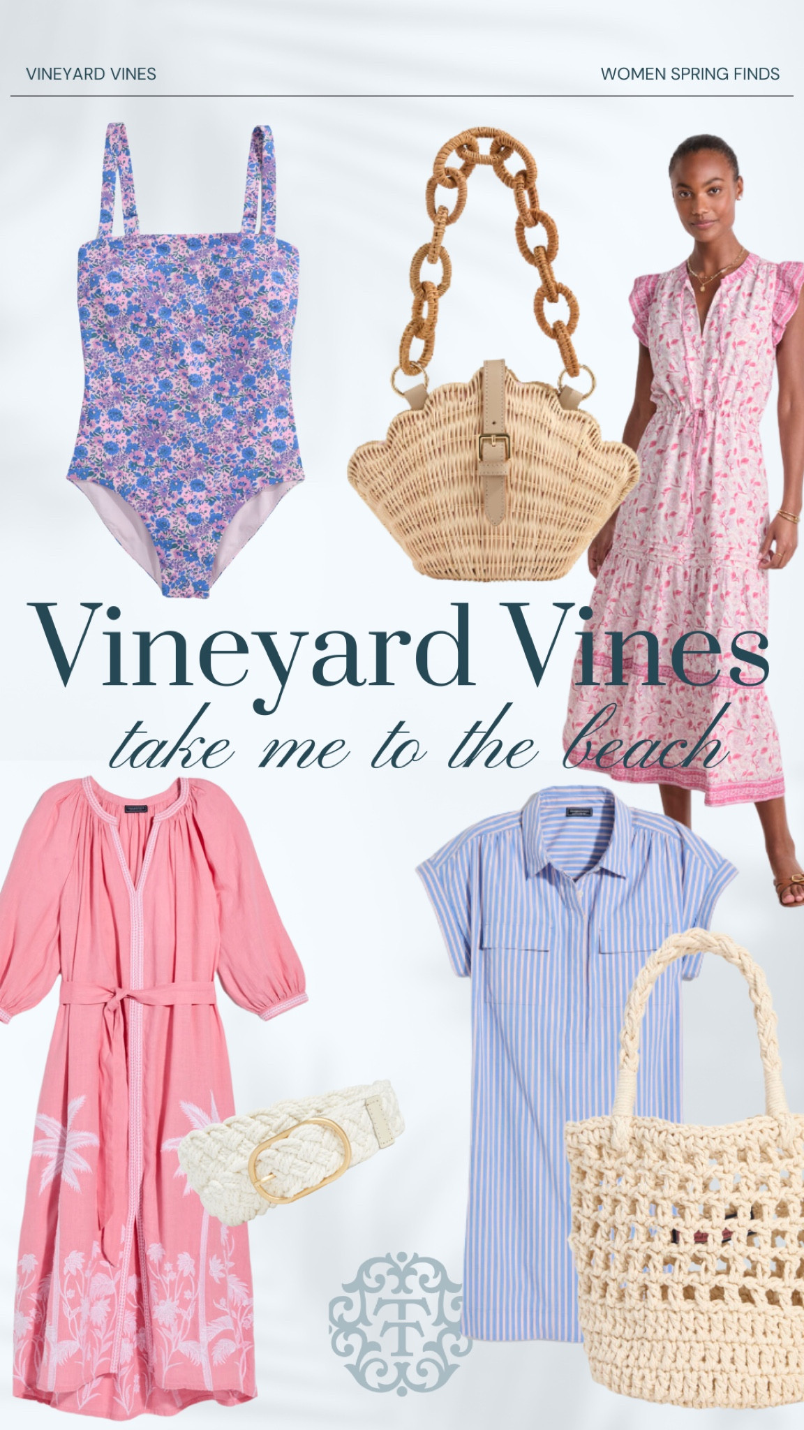 These spring and summer finds have me dreaming of a beach. Shop Vineyard Vines so your vacation ready with swimsuits, spring dresses, and the cutest totes and handbags! 

#LTKSeasonal #LTKStyleTip