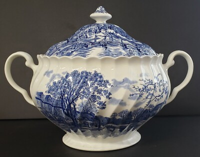 Johnson Bros Cotswold Blue Tureen | eBay US