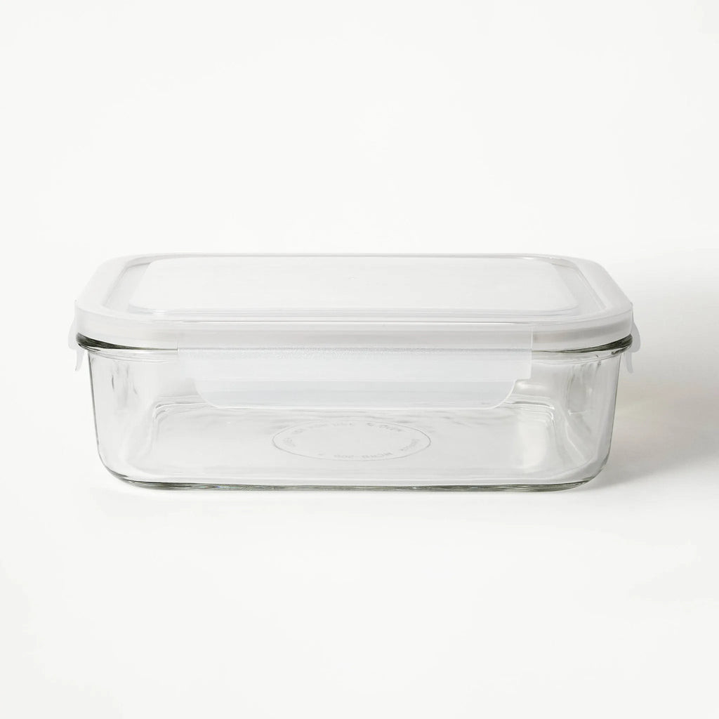 Figmint 8 Cup Glass Food Storage Container Clear - ™: Glass Container With Lid, Dishwasher & Microwave Safe | REBEL (formerly Rebelstork)