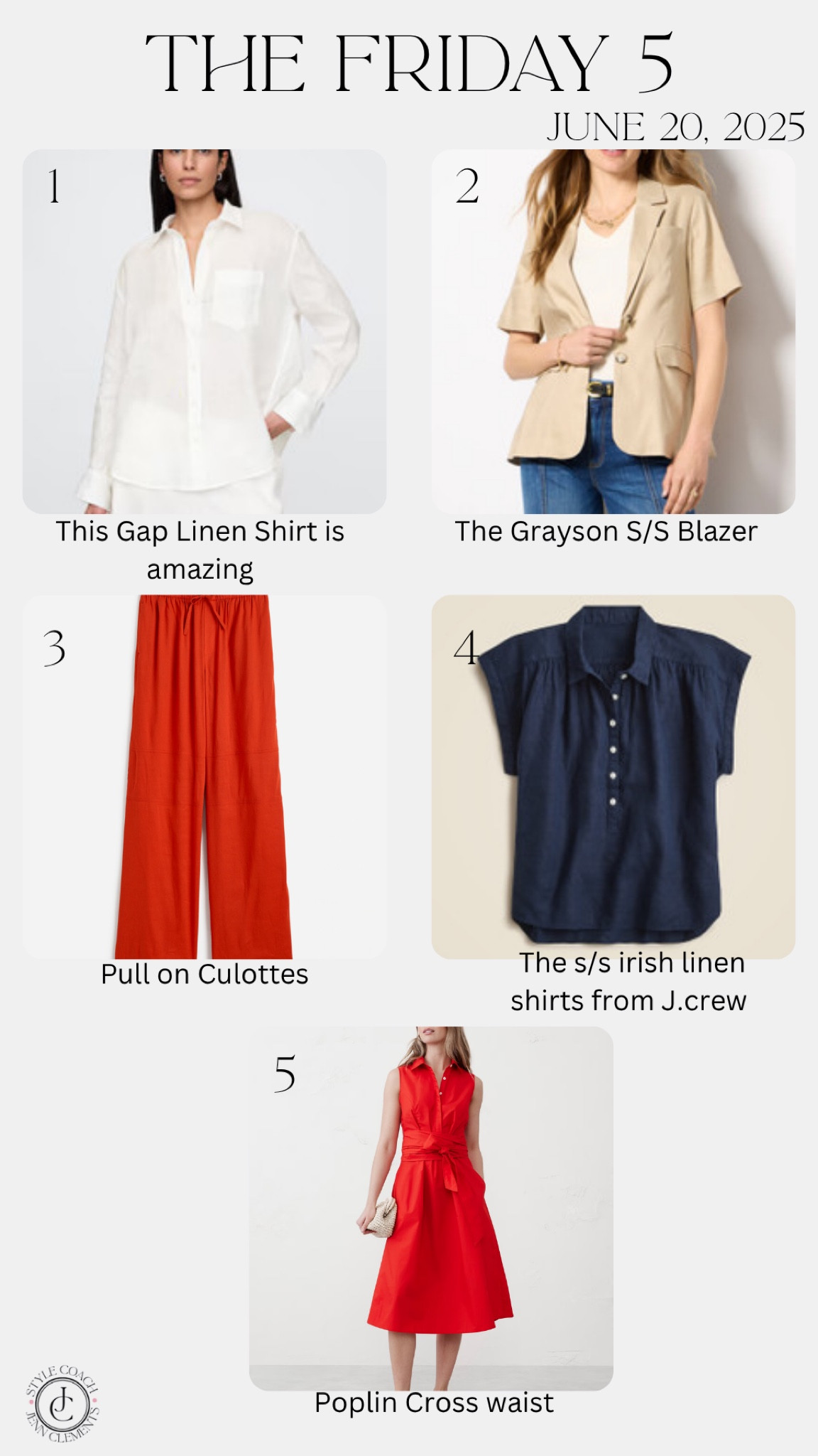 🌟 The Friday 5 Style Drop 🌟
5 Favorite Finds. 5 Real Outfits. Every Friday. Straight to Your Inbox.

Tired of scrolling through endless outfit inspo but still feeling stuck on what to actually wear?

Let me make it easy.

Whether you're rebuilding your wardrobe, refining your style, or just want a little nudge of outfit inspiration — this is your new favorite email.

It’s free, fun, and actually useful.

#LTKStyleTip #LTKOver40 #LTKSummerEdit