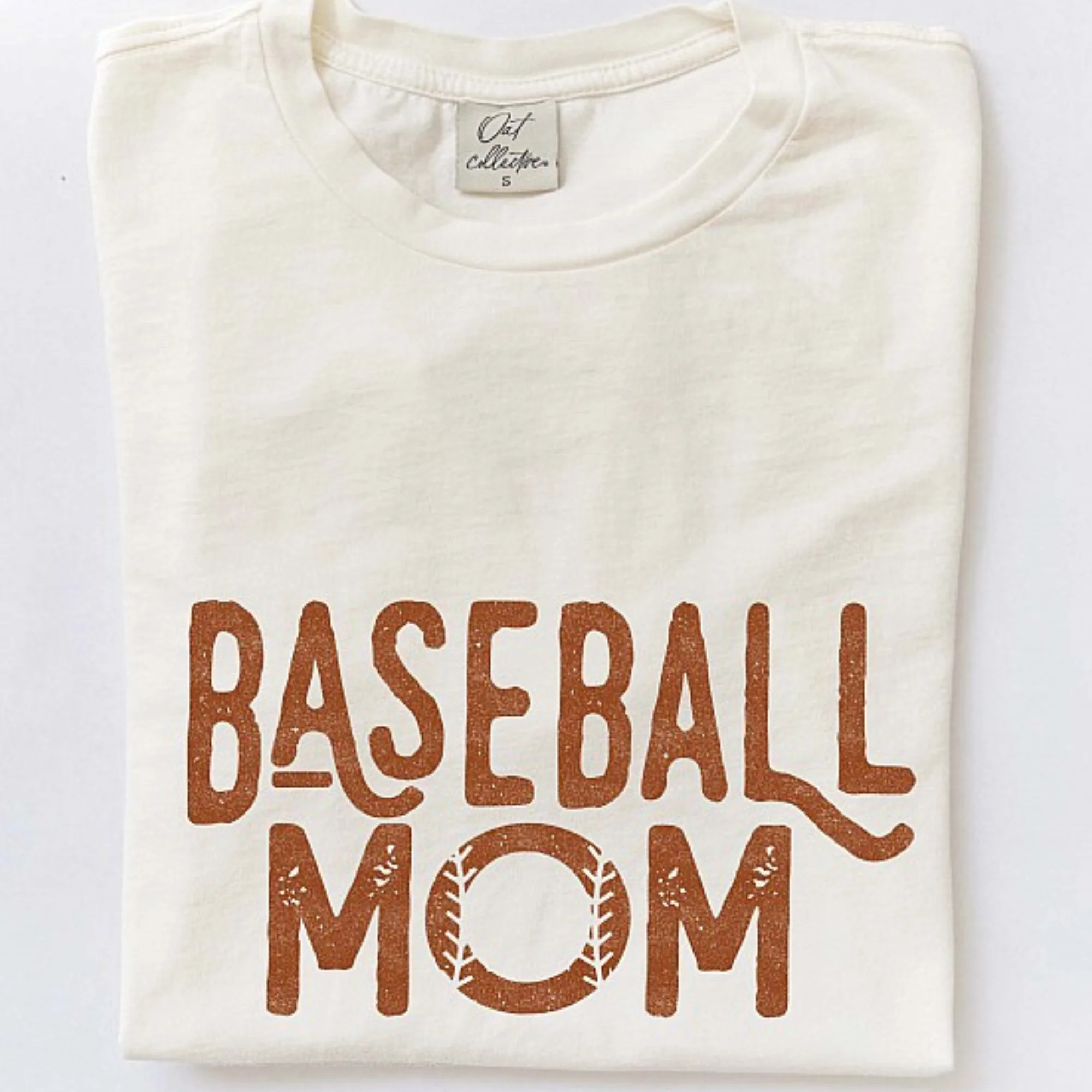 Baseball Mom Women's Mineral Graphic Tee, Cream | SpearmintLOVE