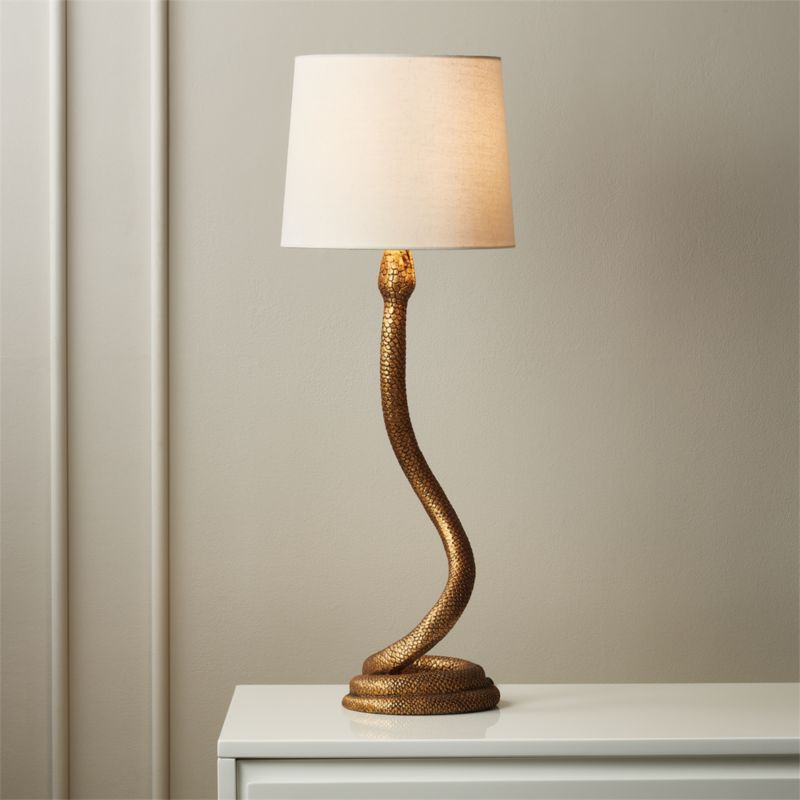 Snake Bronze Table Lamp + Reviews | CB2 | CB2