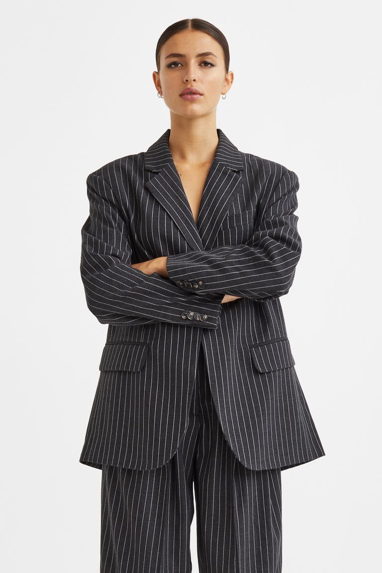 Oversized single-breasted blazer | H&M (UK, MY, IN, SG, PH, TW, HK)