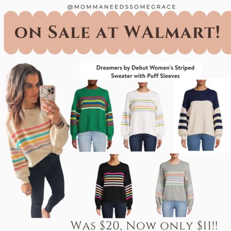 Walmart sweater on sale! Wearing size small! So soft! 

#LTKsalealert #LTKunder50 #LTKstyletip