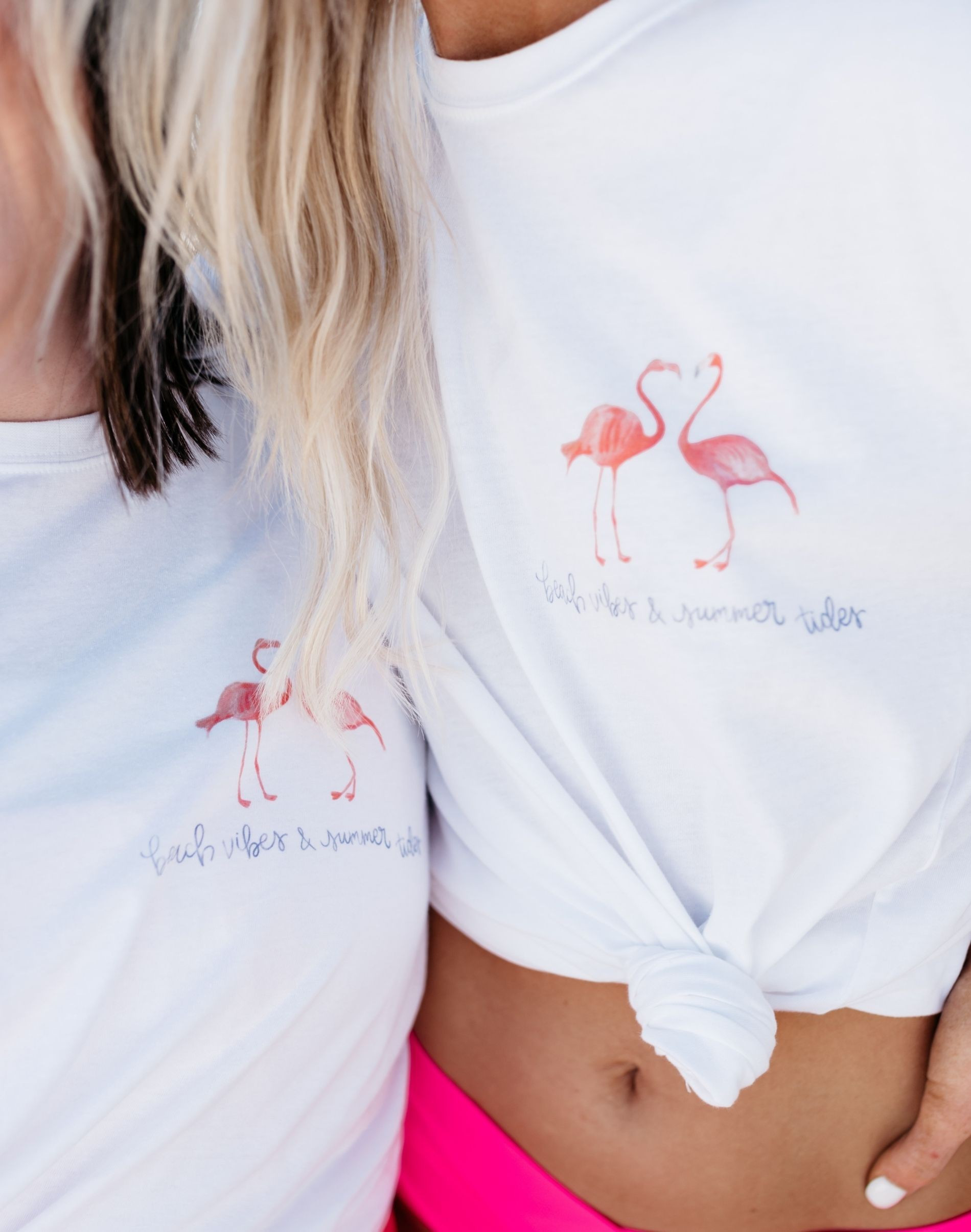 Beach Vibes & Summer Tides Short Sleeve Tee - Women - White | 30A Gear