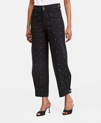 Women's Studded Tapered Pants | Macy's