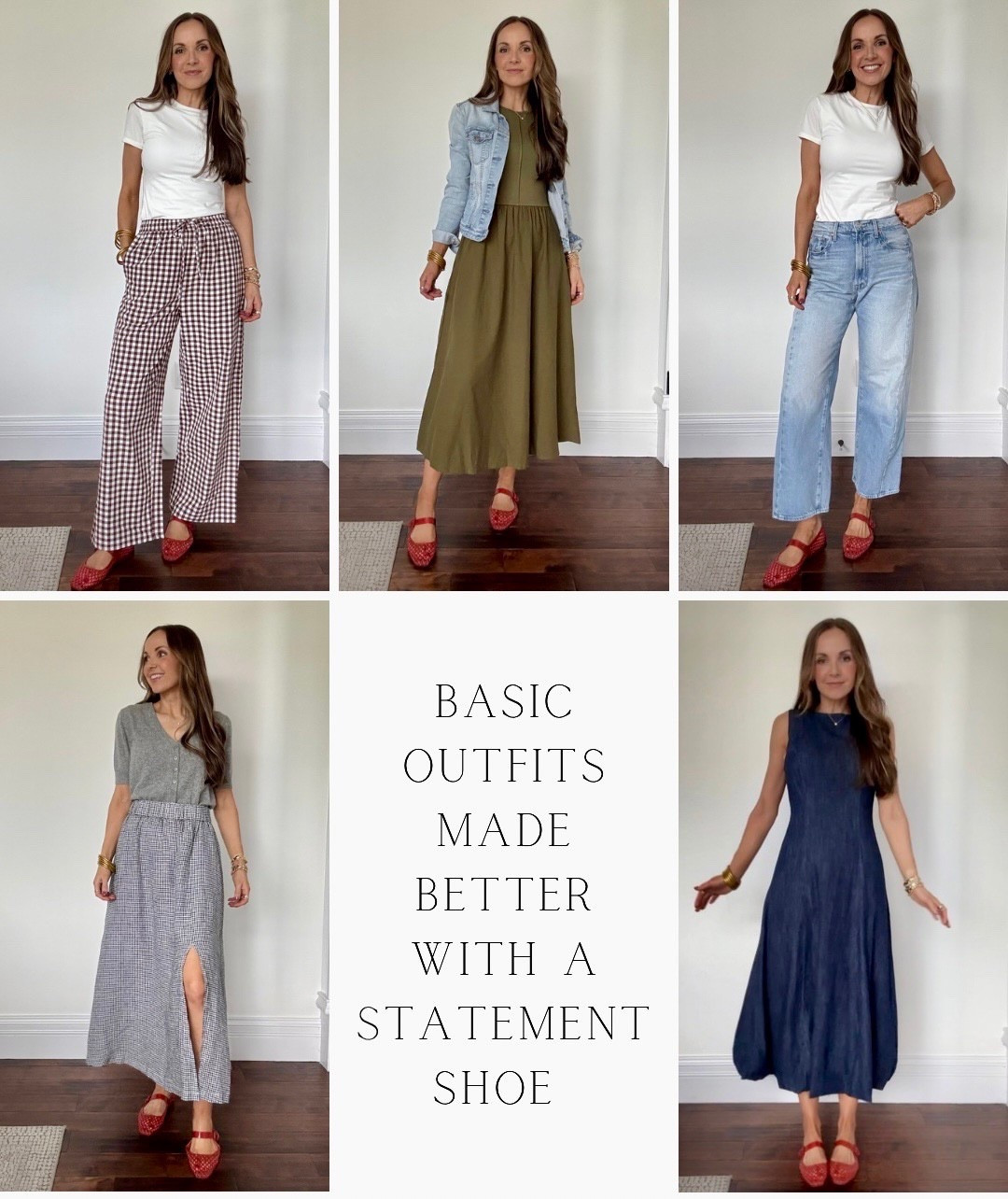 Elevating basic outfits with a pop of color shoe! 

#LTKootd