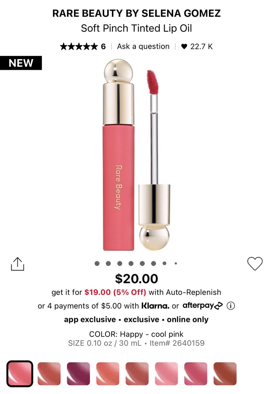 🚨New Product Alert 🚨
Rare Beauty Lip oil now available at Sephora. Fully stocked in every color. Lip oils have been lifesaving and this is such a good price point. Love everything rare beauty puts out. 

Lip oil. Sephora. New beauty. 

#LTKGiftGuide #LTKunder50 #LTKbeauty