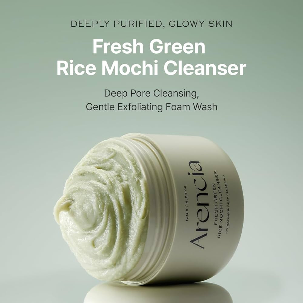 Arencia Korean Rice Mochi Face Cleanser - Face Wash, Gentle Scrub All in One for Deep Cleansing, ... | Amazon (US)