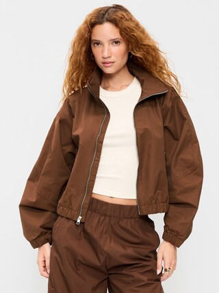 Twill Utility Zip-Front Jacket | Old Navy (US)