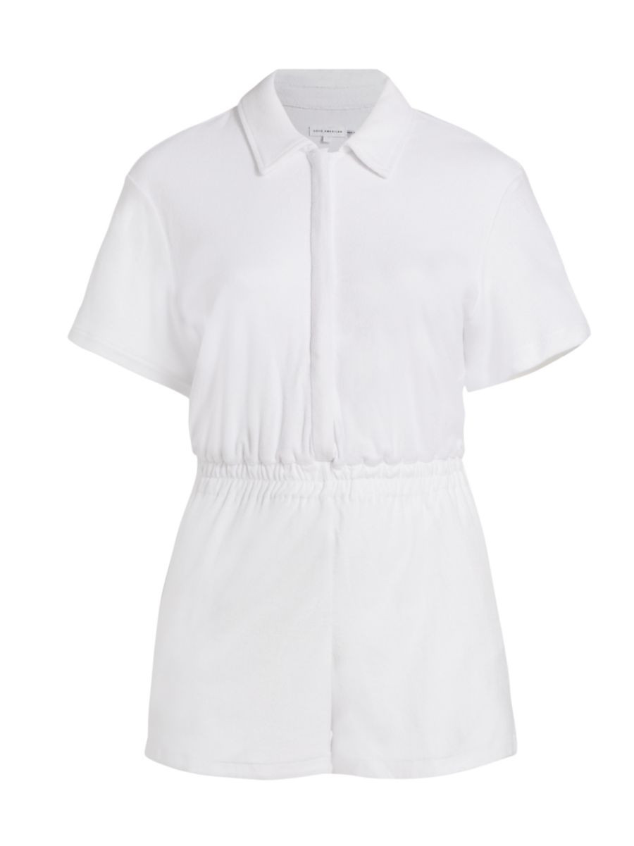 Belted Terry Romper | Saks Fifth Avenue