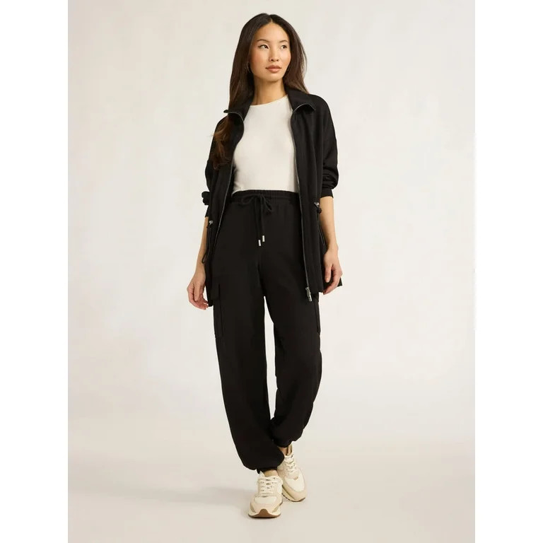 Scoop Women’s and Women's Plus Ultimate ScubaKnit Cargo Joggers, Sizes XS-4X | Walmart (US)