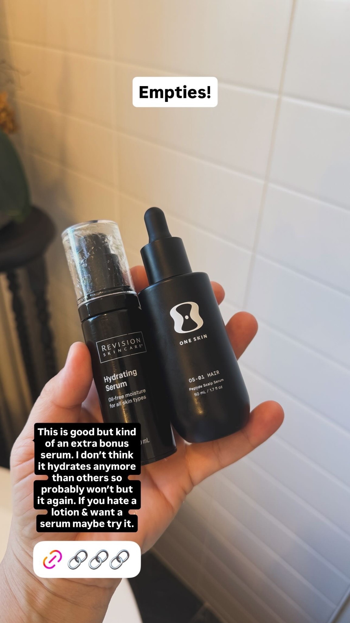 Empties! This is good but kind of an extra bonus serum. Great if you hate a lotion & want a serum. 

 #LTKBeauty