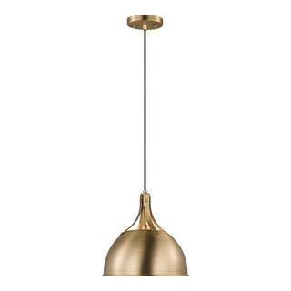 Generation Lighting Rockland 1-Light Satin Brass Hanging Pendant Light 6524201-848 - The Home Dep... | The Home Depot