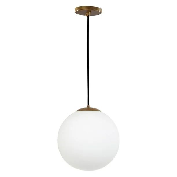 Safavieh Nelda 11.5 in. Dia. Globe Adjustable Pendant, Gold | Walmart (US)