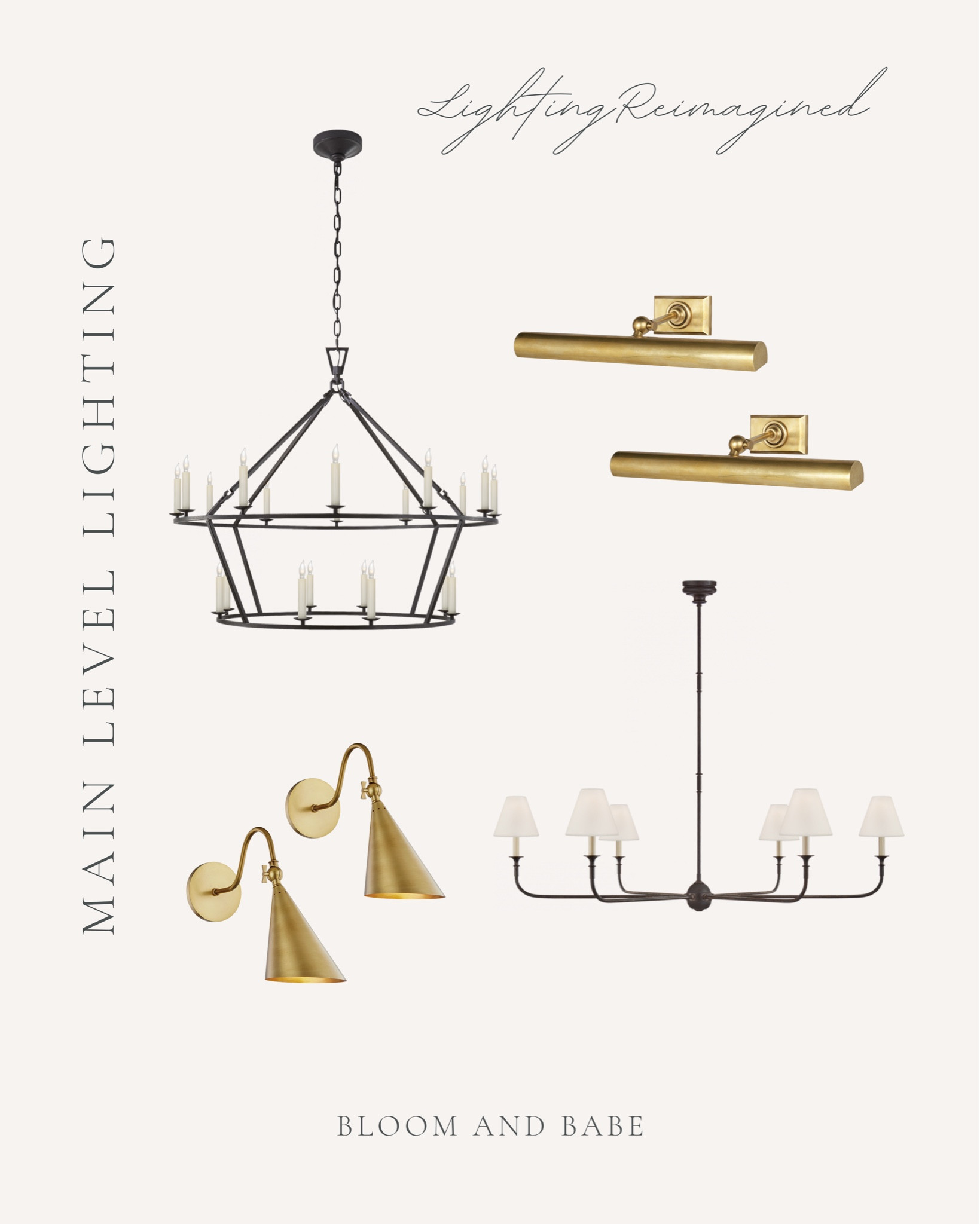 Shop our main lighting from Lighting Reimagined! 

Visual comfort/Chandelier/ sconces / brass lighting /statement lighting 

#LTKhome #LTKstyletip #LTKsalealert