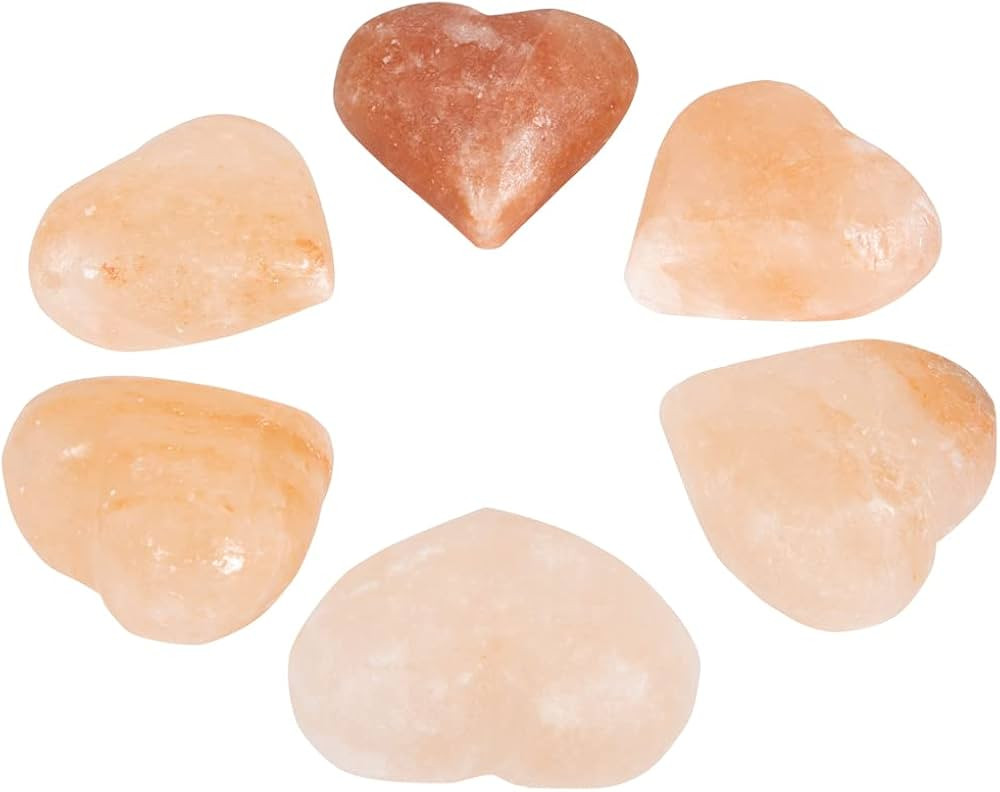 Heart Massage Stone, Pink Crystal Hand-Carved Stone for Massage Therapy, Deodorant and Salt and S... | Amazon (US)