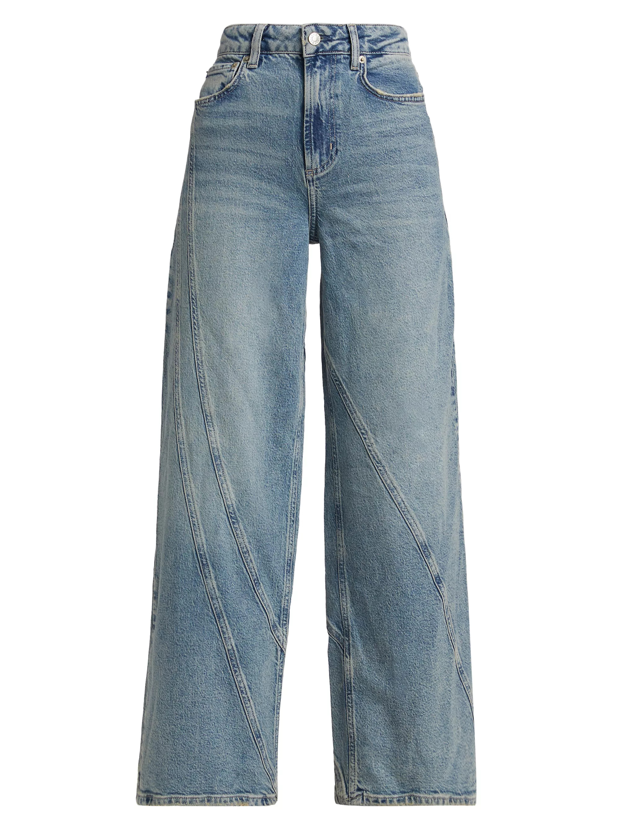 Getty High-Rise Twisted Seam Wide-Leg Jeans | Saks Fifth Avenue