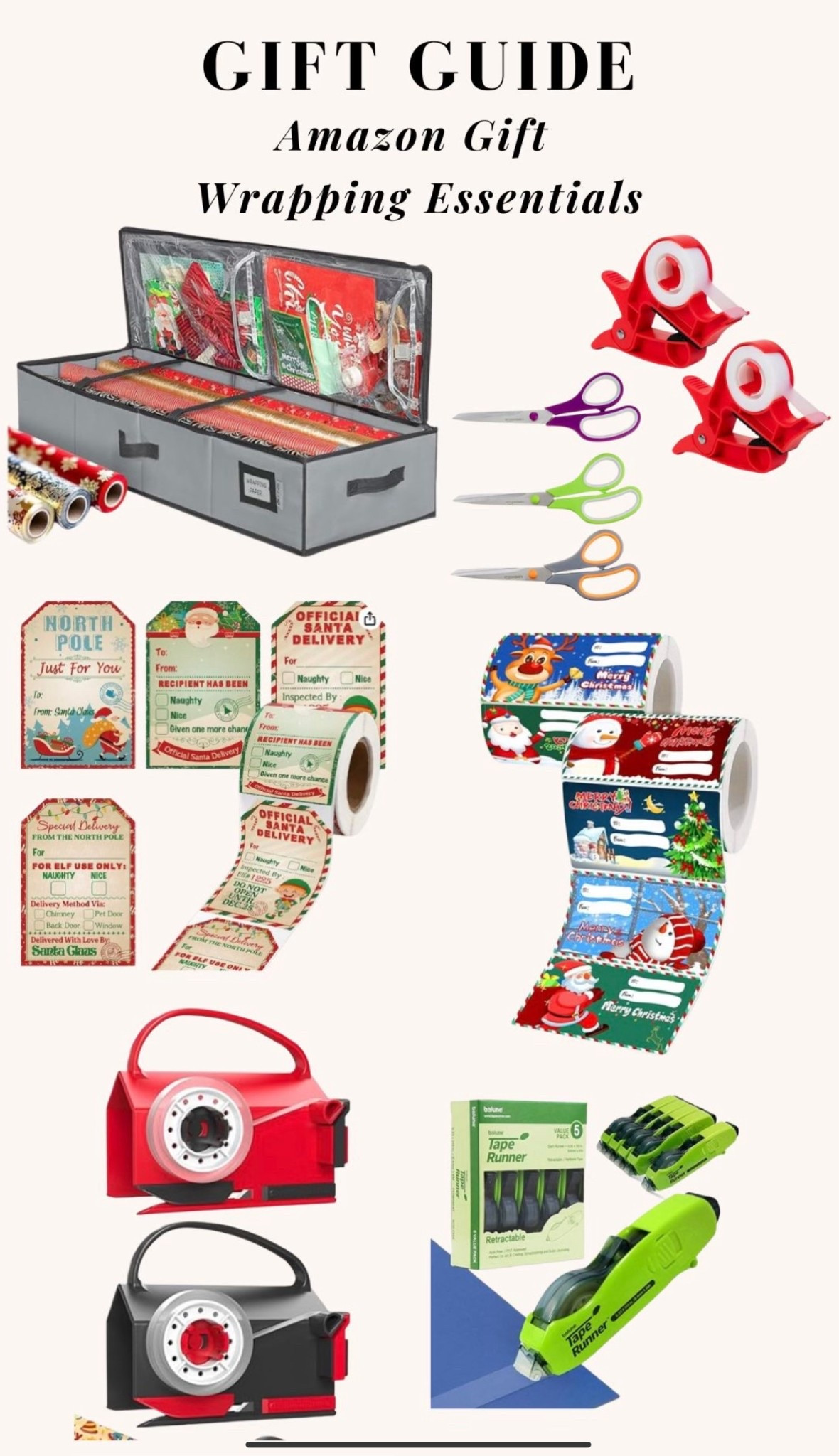 Gift wrapping essentials 
Gift wrap 
Wrapping paper 
Amazon 

#LTKHoliday #LTKGiftGuide #LTKFindsUnder50