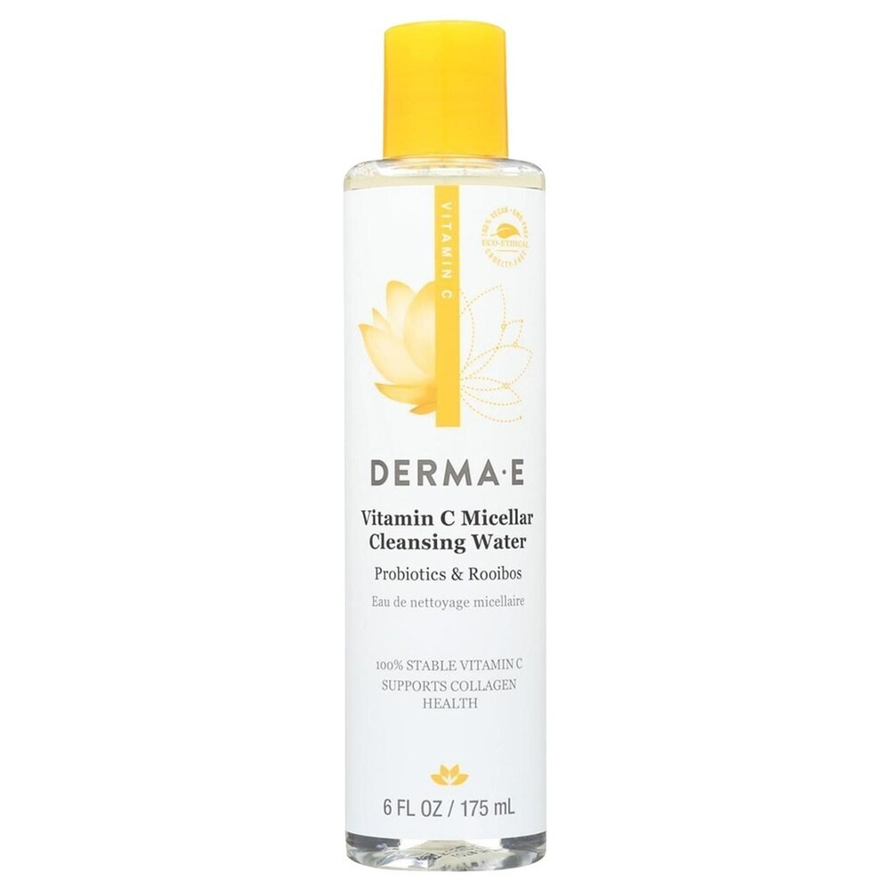 Derma E Vitamin C Micellar Cleansing Water 6 oz / 175 ml (Yellow/White - Makeup Remover) | Bed Bath & Beyond