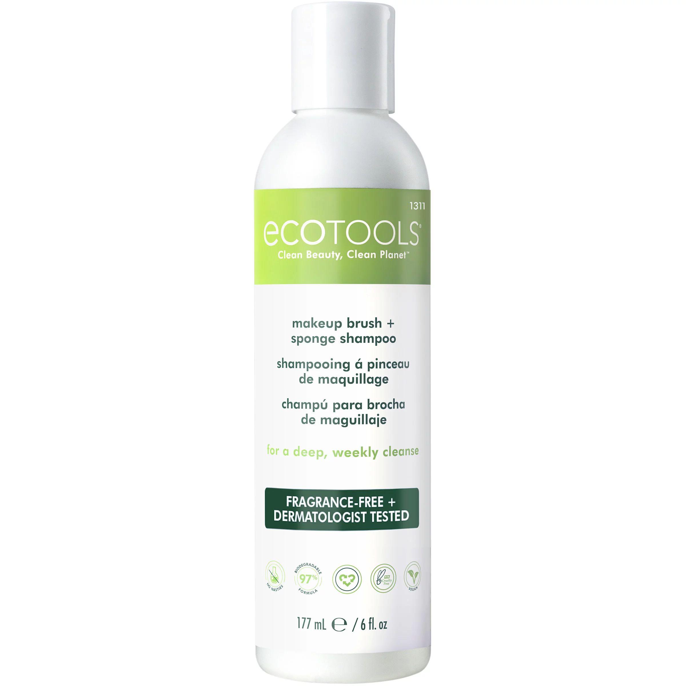 EcoTools® Makeup Brush Shampoo 177 ml, 6 fl oz | Walmart (US)