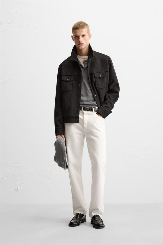FAUX SUEDE JACKET | Zara US