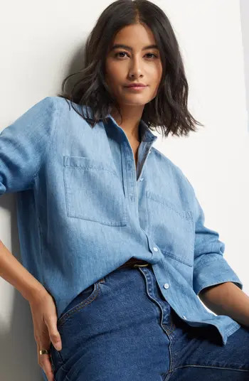 Chambray Button-Up Shirt | Nordstrom