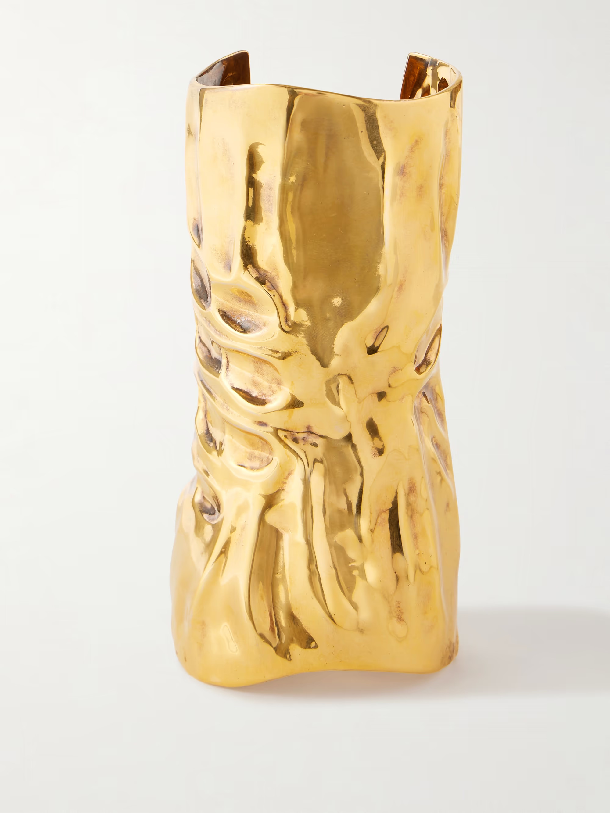 Textured gold-plated cuff | NET-A-PORTER (US)