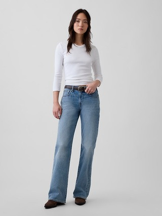 Mid Rise Relaxed Flare Jeans | Gap (US)